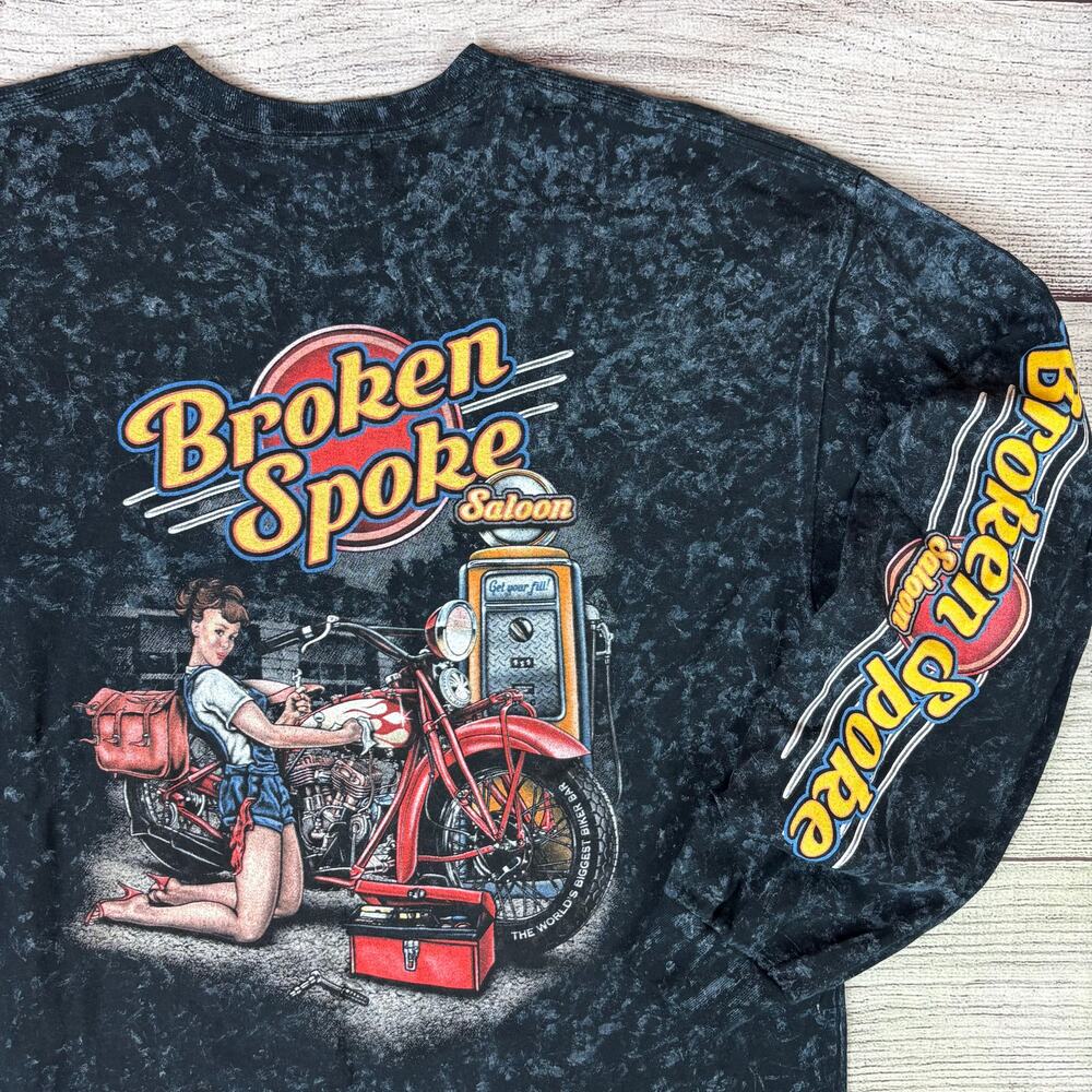 2012 Broken Spoke Saloon Motorcycle Bike Week Long Sleeve Shirt